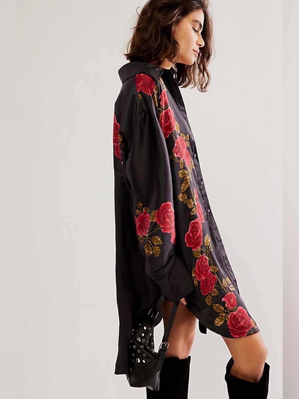 Free People Off The Vine Button Down Med NWT